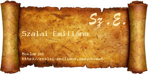 Szalai Emiliána névjegykártya
